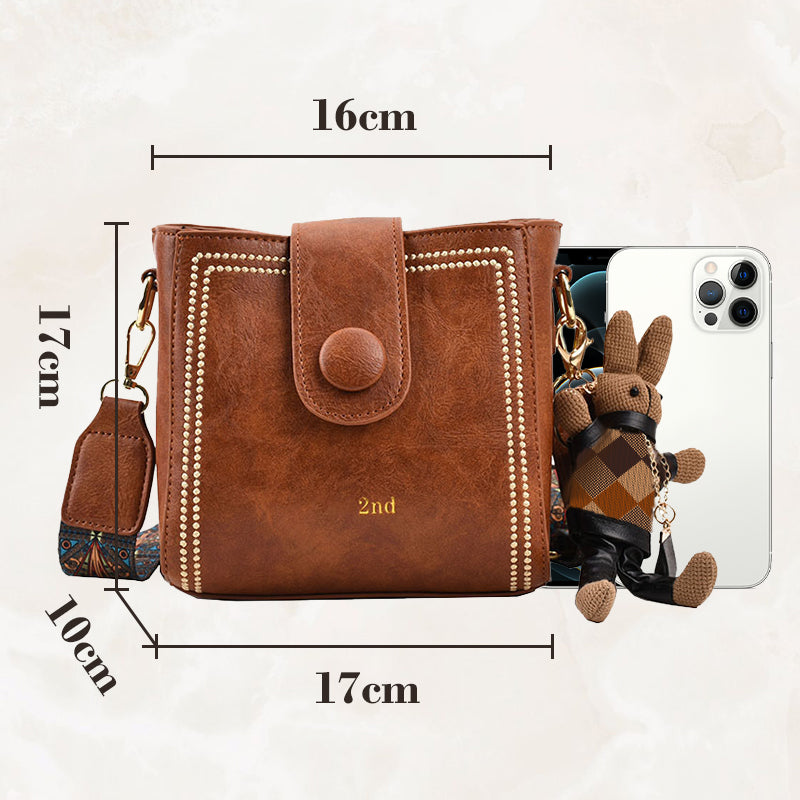 🎁Popular product🎁👜 Vintage Fashion Bag – Elegant Design with Adjustable Wide Shoulder Strap! ✨