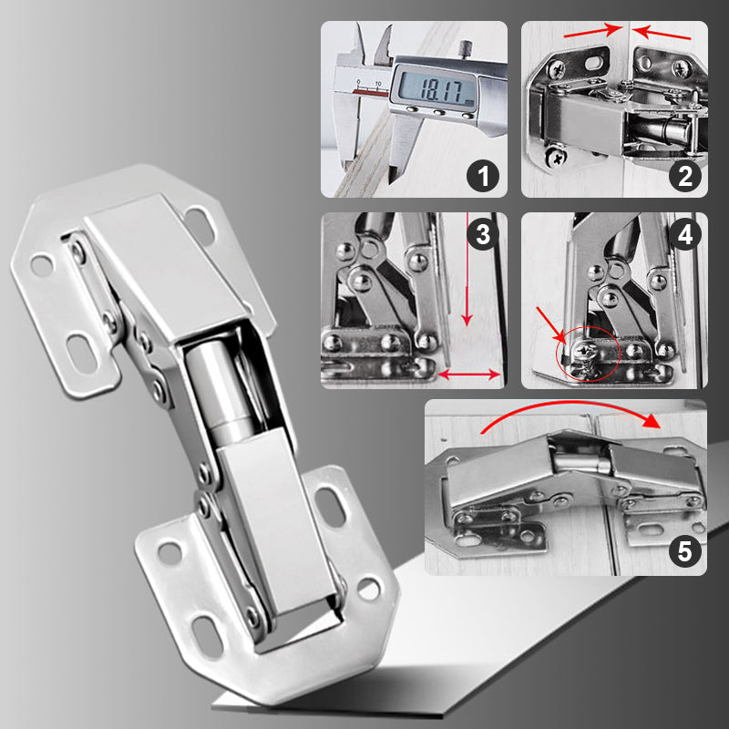 🔥Easy Installation Of Bridge-shaped Door Hinges -Cabinet Hinges