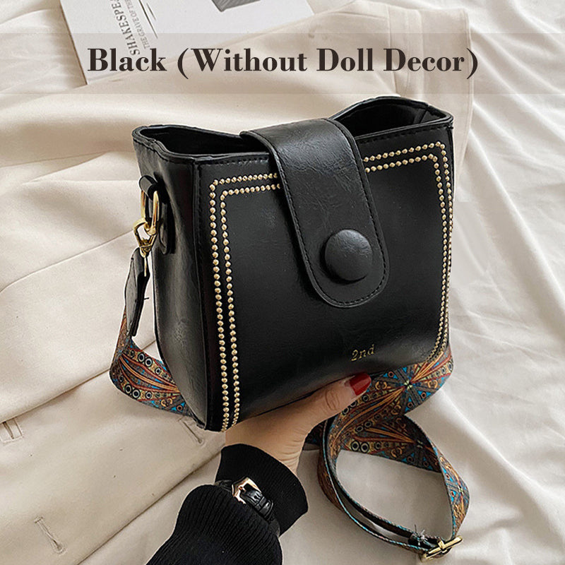 🎁Popular product🎁👜 Vintage Fashion Bag – Elegant Design with Adjustable Wide Shoulder Strap! ✨