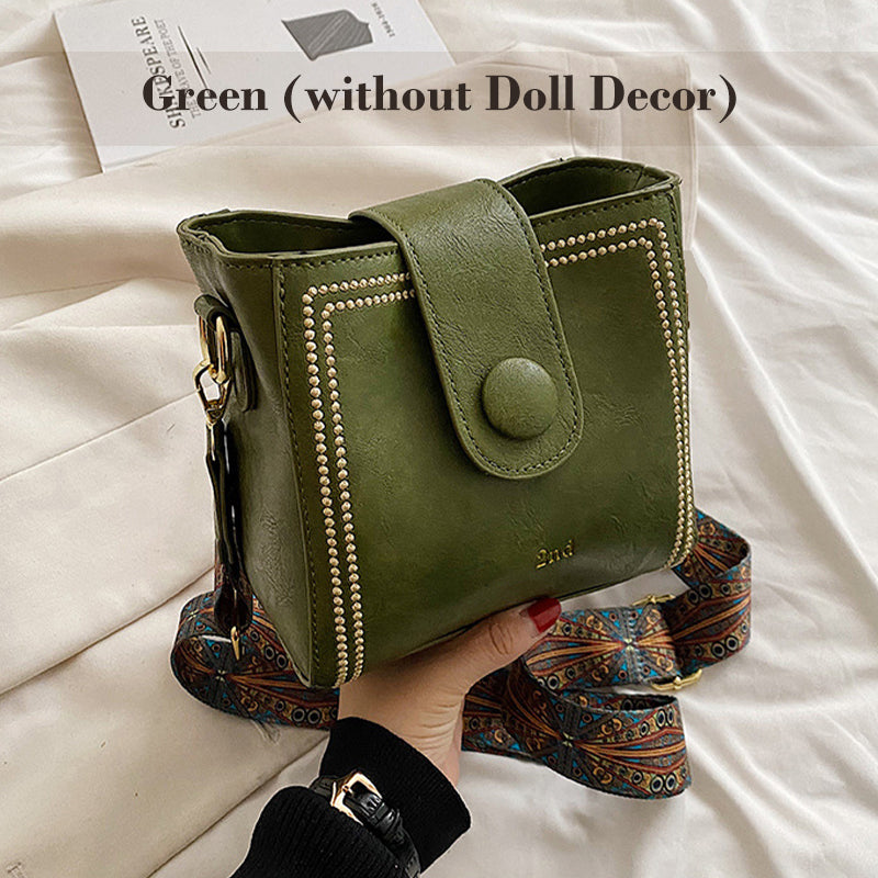 🎁Popular product🎁👜 Vintage Fashion Bag – Elegant Design with Adjustable Wide Shoulder Strap! ✨