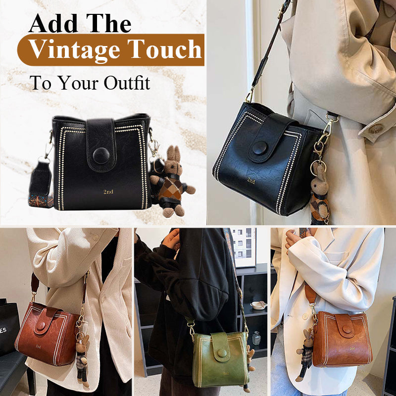 🎁Popular product🎁👜 Vintage Fashion Bag – Elegant Design with Adjustable Wide Shoulder Strap! ✨