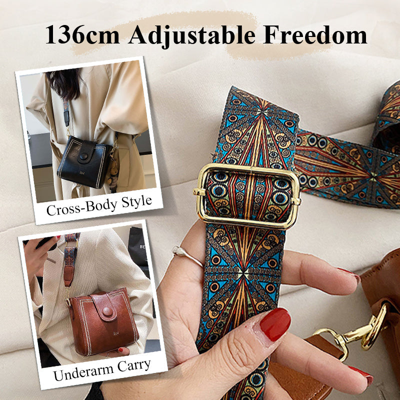 🎁Popular product🎁👜 Vintage Fashion Bag – Elegant Design with Adjustable Wide Shoulder Strap! ✨