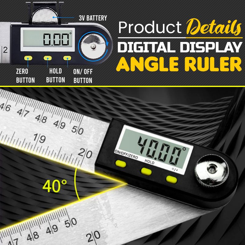 šLimited Time 50% OFFā³Factory Outlet-Digital display Angle ruleršPrecise and durable
