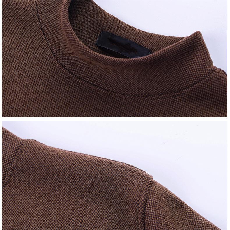 Men's Thickened Mock Neck Warm Solid Sweatshirt(50% OFF)