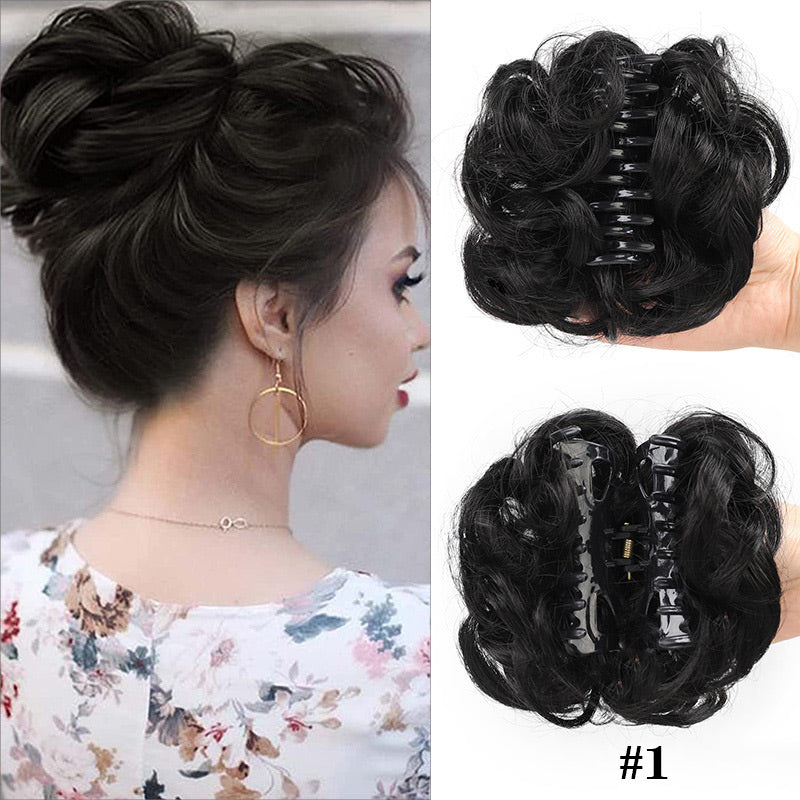 💥Hot Sale🍃Claw Clip Wig for Natural Hair Bun🔥Buy 2 Get 1 Free (3 Pcs)