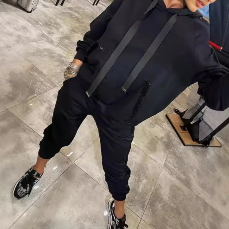 🌷Limited Time 50% OFF💞Women’s Drawstring Hooded Tops & Pants 2-Piece Set