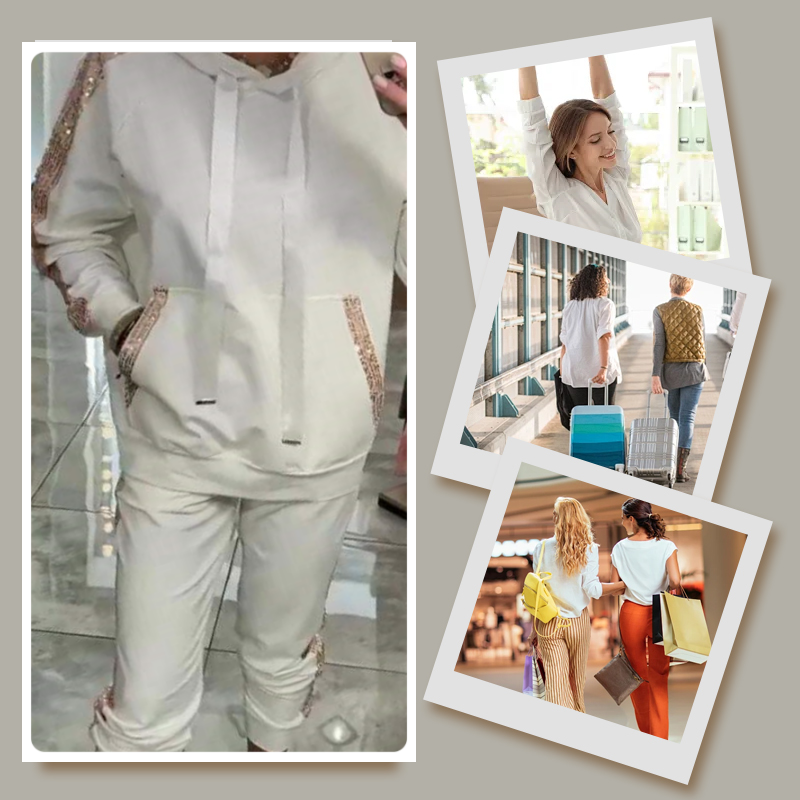 🌷Limited Time 50% OFF💞Women’s Drawstring Hooded Tops & Pants 2-Piece Set