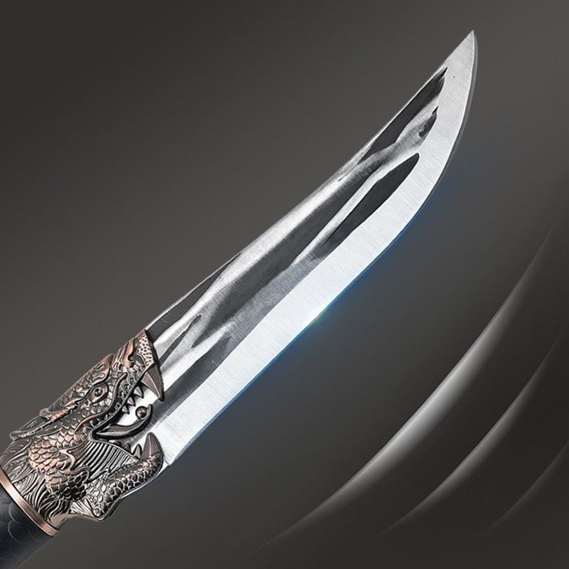 š„Christmas specialššBone-cutting Knife with Dragon Decoration and Scabbard