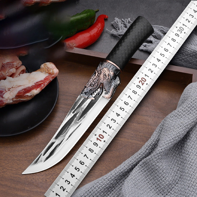 š„Christmas specialššBone-cutting Knife with Dragon Decoration and Scabbard