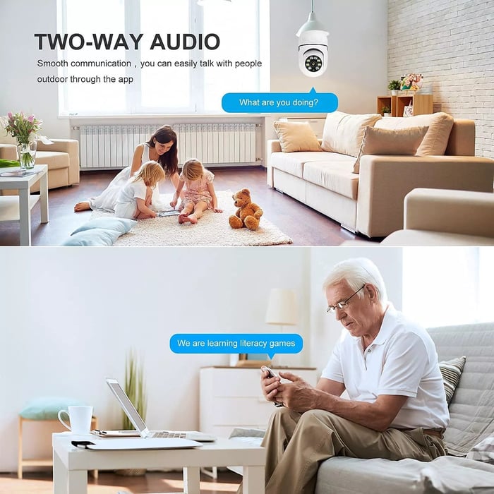 🔥2025 Hot Sale 50% off🔥Wireless Wifi Light Bulb Camera Security Camera