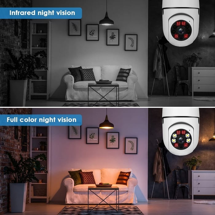 🔥2025 Hot Sale 50% off🔥Wireless Wifi Light Bulb Camera Security Camera