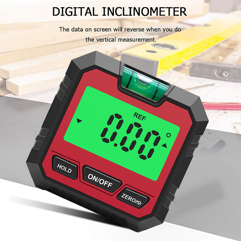 3-In-1 Digital Inclinometer Angle Finder Gauge