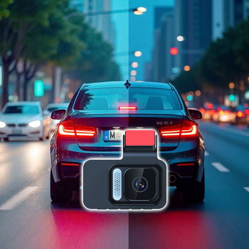 1080P WiFi Dual Dash Cam with Night Vision