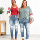 🔥2025 NEW SALES - 49% OFF🔥Tummy Control Distressed Cuffed Boyfriend Jeans