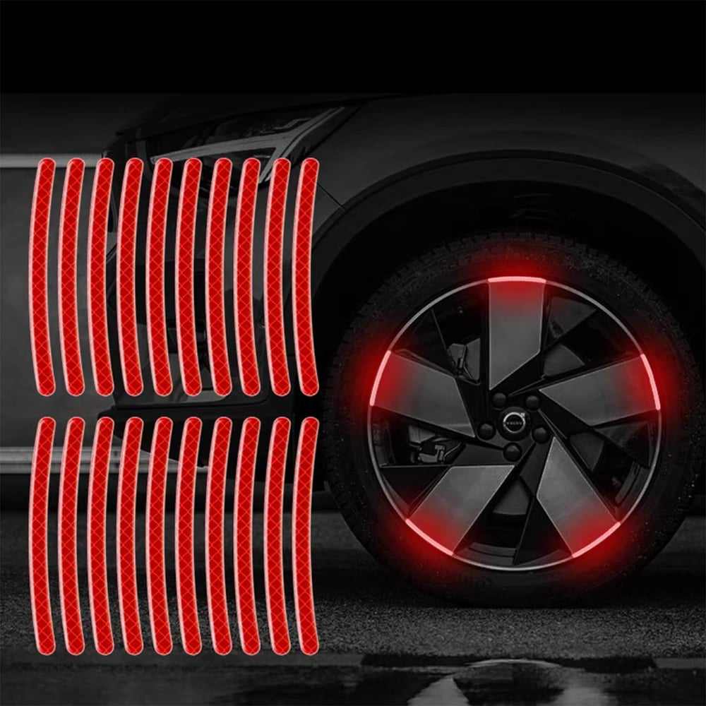 🔥2025 HOT SALE - Buy 1 Get 1 Free🔥Reflective Car Wheel Rim Stickers