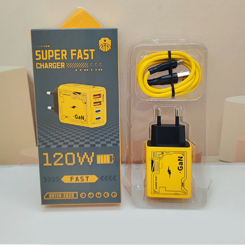 ⚡Buy 2 Get 10% Off-120W Super Fast Charger – Push Beyond Full Speed for Your 3-in-1 Cable⚡