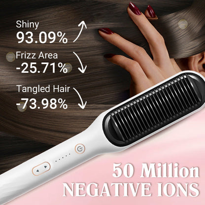 ✨Last Day Special Price $29.99!!💥Negative Ion Hair Straightener Styling Comb💇‍♀