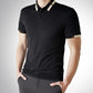 Men's Stretch Ice Silk Short Sleeve Lapel Polo Shirt