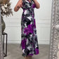 🔥New Hot Sales - 50% OFF😍Floral print sleeveless pleated elegant dress