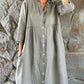 LOSE HEMDKLEID AUS BAUMWOLLE UND LEINEN