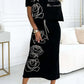 🎉New Hot Sales - 50% OFF💕Women's casual two-piece floral T-shirt and mid-length skirt set
