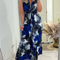 🔥New Hot Sales - 50% OFF😍Floral print sleeveless pleated elegant dress