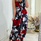 🔥New Hot Sales - 50% OFF😍Floral print sleeveless pleated elegant dress