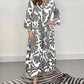 🍃Floral Print Bell Sleeve Soft and Breathable Maxi Dress🔥🔥