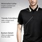 Men's Stretch Ice Silk Short Sleeve Lapel Polo Shirt