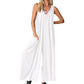 Women's Casual V-Neck Sleeveless Wide Leg Jumpsuit
