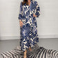 🍃Floral Print Bell Sleeve Soft and Breathable Maxi Dress🔥🔥
