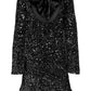 🎀Dance All Night Sequin Back Tie Up Bow Loose Mini Cute Dress🎀