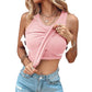 💖LAST DAY SPECIAL PRICE: ￡12.99!!💖Ribbed Stretchy Tank Top with Shelf Bra