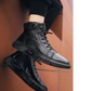 High quality high boots leather shoes【Free Shipping】