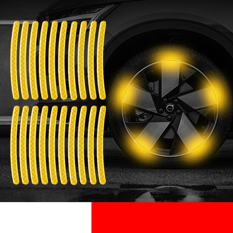 🔥2025 HOT SALE - Buy 1 Get 1 Free🔥Reflective Car Wheel Rim Stickers