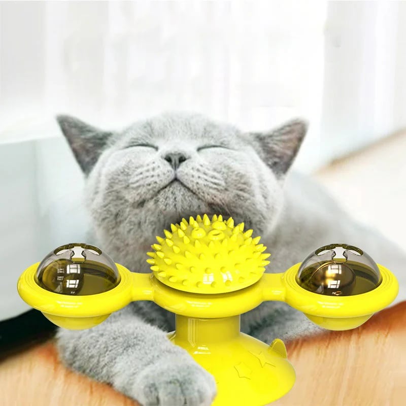 🔥BIG SALE - 49% OFF🔥🔥 Interactive Windmill Cat Toys with Catnip