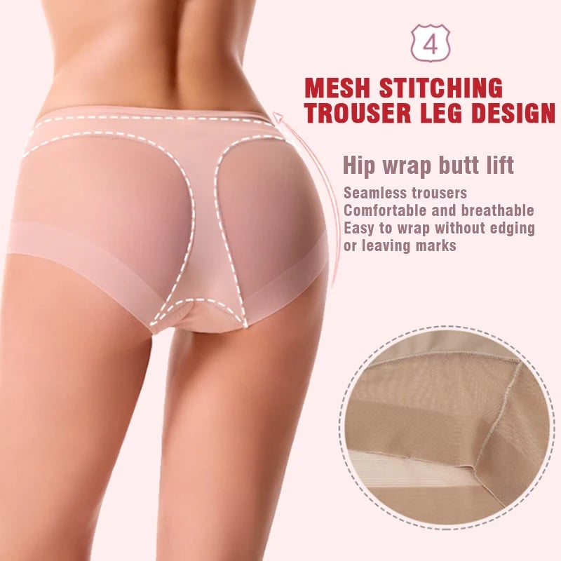 🔥High Waist Ice Silk Shaping Briefs Translucent and sexy