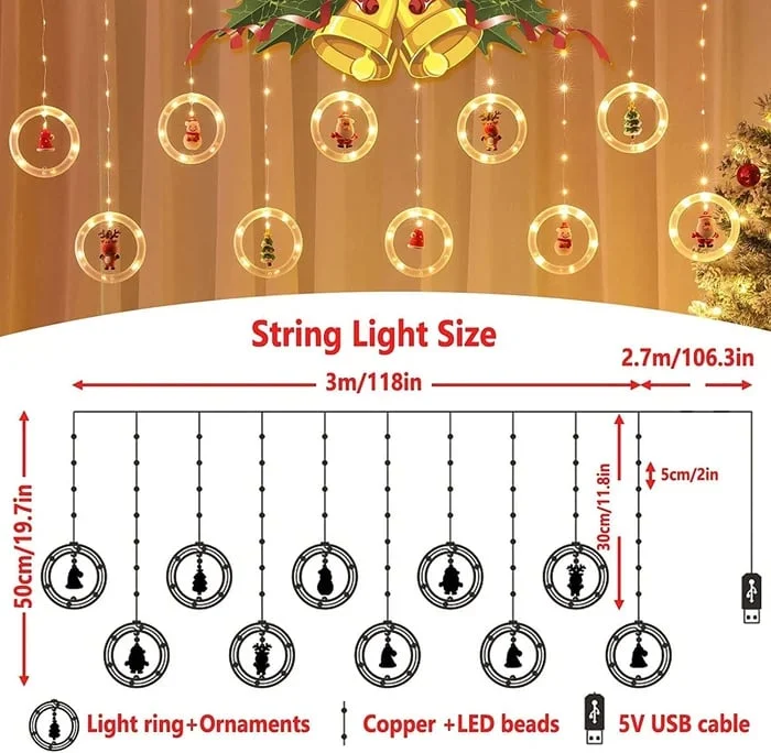 🎅Early Christmas Sale-🎄Christmas Decor Ring Lights