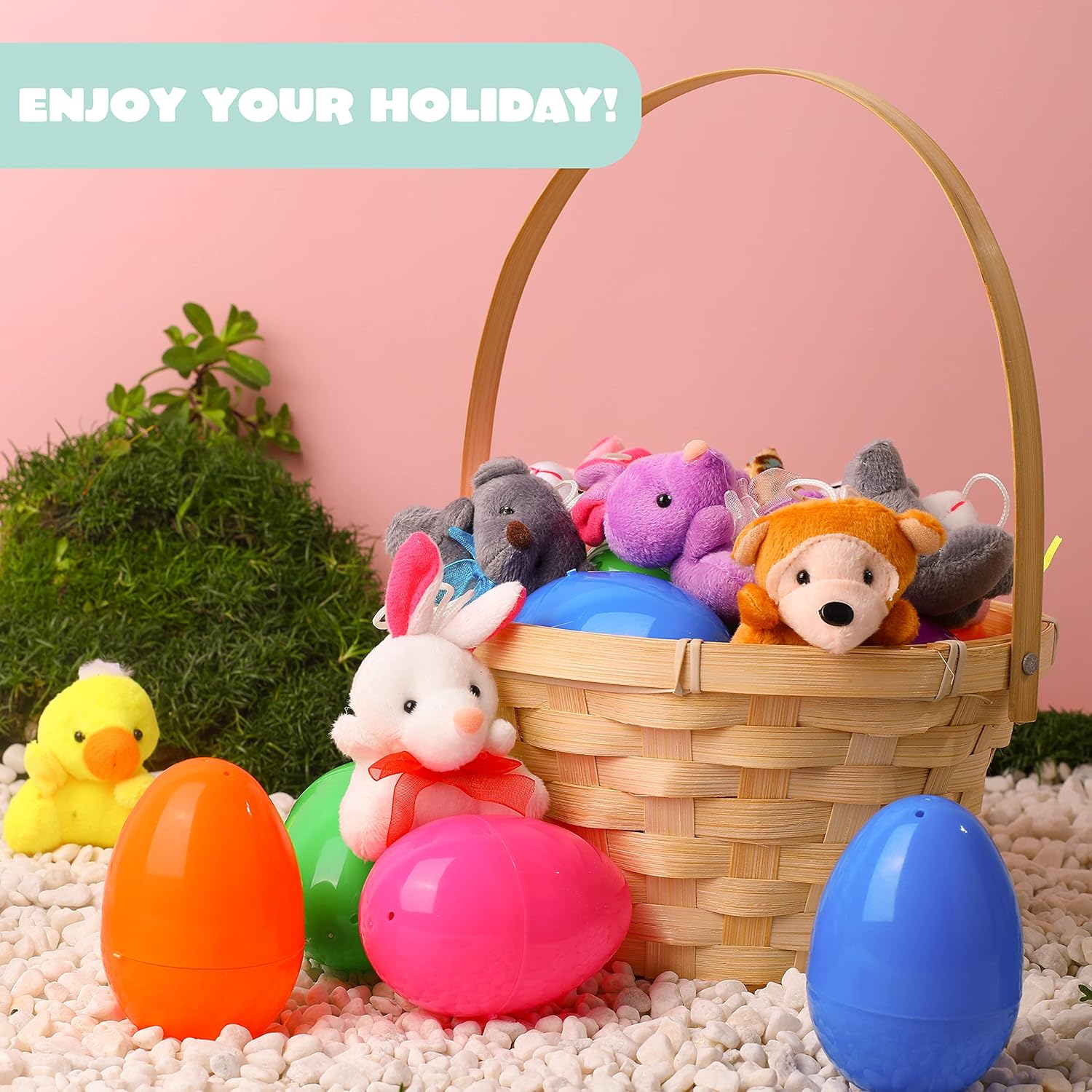 🎁Easter Hot Sale 50% OFF😍Prefilled Easter Eggs, Filled with Plush Animal Toys