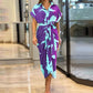 🔥Summer Hot Sale 49% OFF🔥Printed Waist Cinching Shirt Dress