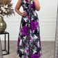 🔥New Hot Sales - 50% OFF😍Floral print sleeveless pleated elegant dress