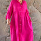 LOSE HEMDKLEID AUS BAUMWOLLE UND LEINEN