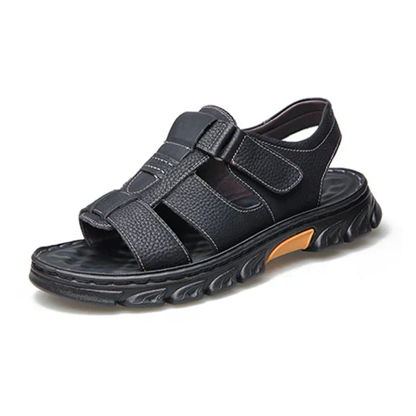 🏖️Summer Men's Breathable Leather Sandals👣
