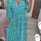 🔥SUMMER SALE 49% OFF 👗New Floral Print V Neck-Long Dress