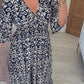 🔥SUMMER SALE 49% OFF 👗New Floral Print V Neck-Long Dress