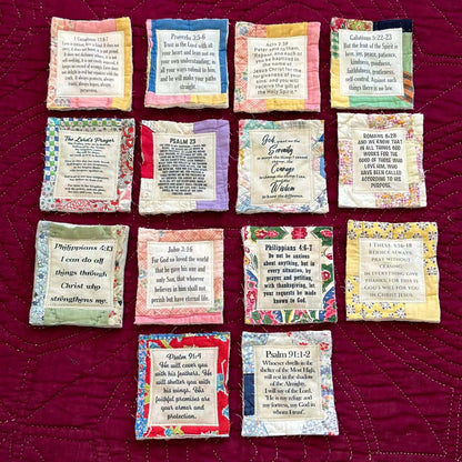 🎁Handmade Prayer Quilt with cross inside