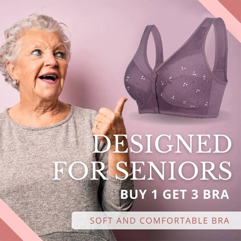 🔥Last day to buy 1 get 2 free🔥Design for Senior bra in cotton with front closure