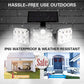 Triple Split LED Solar Powered Patio Body Sensor Wall Light