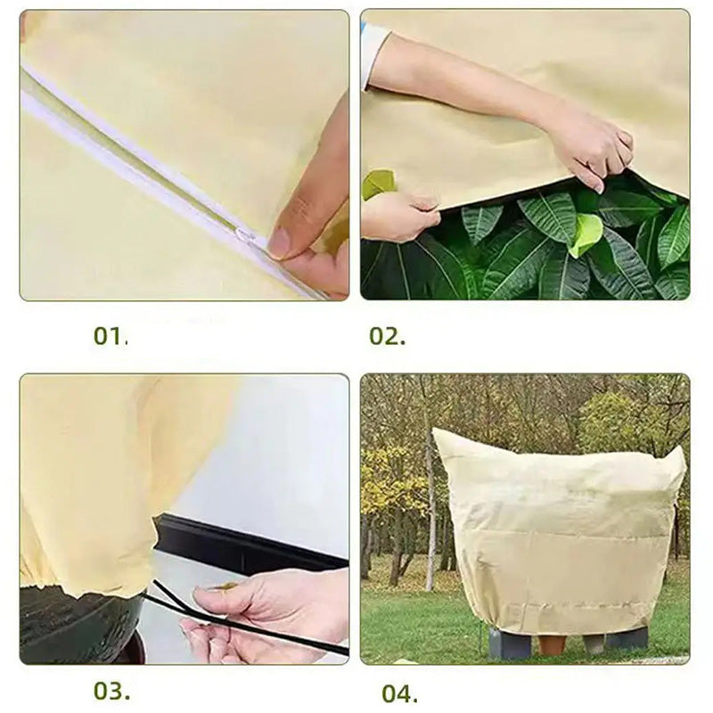 ✨Limited Time Offer💖Plant Thickened Drawstring Bag Freeze Protection Covers