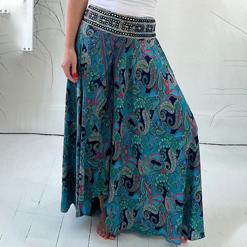 ⏳Limited time discount✈️Ethnic Printed Elasticated Waist Lightweight Pants